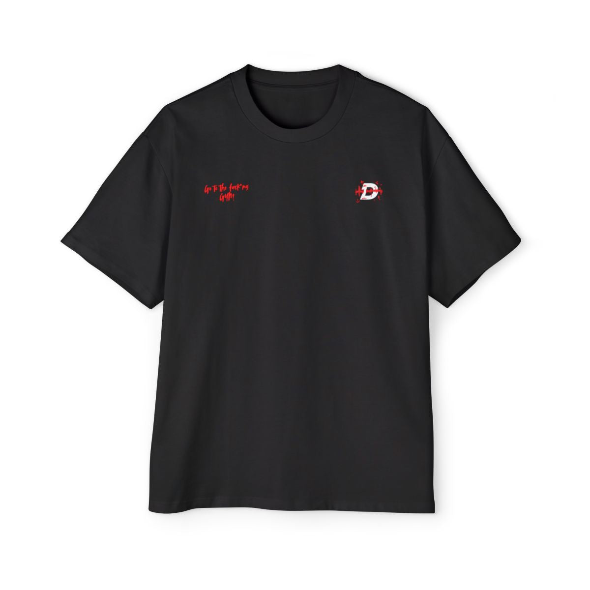 Discipline Gym T-Shirt - Black Oversized Fit