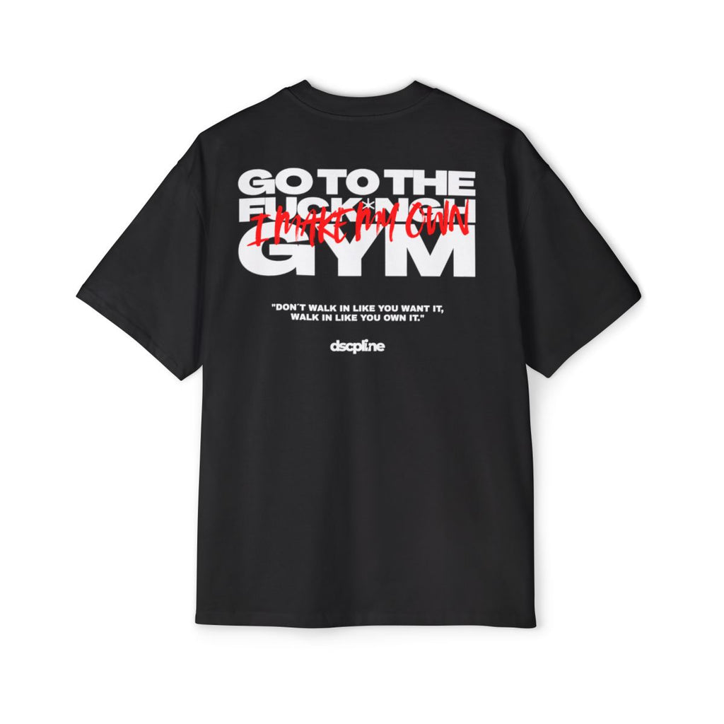 Discipline Gym T-Shirt - Black Oversized Fit